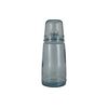 Бутылка для воды 1л со стаканом 0,22 л Natural Water, голубые, SAN MIGUEL, фото 