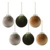 Набор ёлочных украшений Velvet Christmas из коллекции New Year Essential, 6 шт., Tkano, фото 