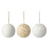Набор ёлочных украшений White elegance коллекции New Year Essential, 3 шт., Tkano, фото 