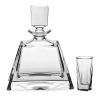 Набор для ликера Kathrene: 1 штоф 700 мл, низкий и 6 рюмок 50 мл, Crystal Bohemia, фото 