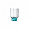 Набор стаканов низких Florian Lucent Blue, 4 шт, 375 мл, D78 мм, H113 мм, хрустальное стекло, Bormioli Rocco, фото 