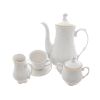 Кофейный сервиз на 6 персон Rococo с золотой полосой, 15 предметов, Repast, фото 