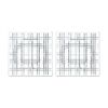 SQUARE - Набор 2 предмета блюдо квадратное 21 см бессвинцовый хрусталь, фото 