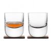 Набор из 2 стаканов Renfrew Whisky с деревянными подставками 270 мл, LSA International, фото 