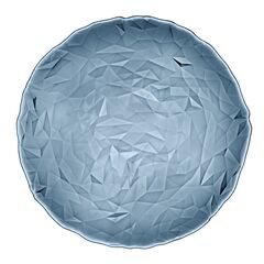 Блюдо голубое 33 см, стекло, серия DIAMOND, Bormioli Rocco, фото 