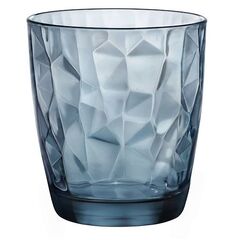 Набор из 6-ти стаканов 390 мл, хрустальное стекло, серия DIAMOND Ocean Blue, Bormioli Rocco, фото 