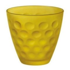 Набор из 12-ти стаканов 250 мл, желтый, хрустальное стекло, серия Dots Soft, Bormioli Rocco, фото 