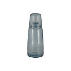Бутылка для воды 1л со стаканом 0,22 л Natural Water, голубые, SAN MIGUEL, фото 