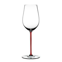 Бокал для вина Riesling/Zinfandel, 395 мл, прозрачный/красный, хрусталь, серия Fatto a Mano, Riedel, фото 