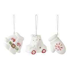 Набор ёлочных украшений с подсветкой Classy ornaments из коллекции New Year Essential, 3 шт., Tkano, фото 