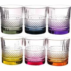 Набор из 6-ти стаканов для виски RCR Brillante Color 340мл, хрустальное стекло, Италия, фото 