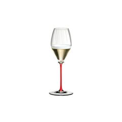 Бокал для шампанского Champagne 4884/28R, 375 мл, красная ножка, серия Fatto a Mano, Riedel, фото 