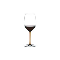 Бокал для красного вина Cabernet/Merlot ручной работы 4900/0О, 625 мл, оранжевая ножка, серия Fatto a Mano, Riedel, фото 