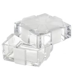 Доза - шкатулка с матовым бантом Boxes, 7,2 см, Crystal Bohemia, фото 