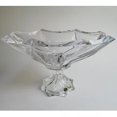 Салатник на ножке Bromelias, 33 см, Crystal Bohemia, фото 