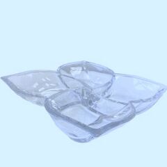 Салатник-кабарет Trays 4-секционный, 35 см, Crystal Bohemia, фото 