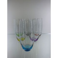 Набор из 6-ти стаканов для воды MERGUS, Color mix 6 цветов, 470 мл, Crystal Bohemia, фото 