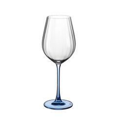 Набор из 2-х бокалов для красного вина COLUMBA OPTIC, 500 мл; синяя ножка, Crystal Bohemia, фото 