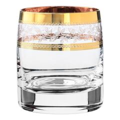 Набор из 6-ти стопок Pavo; декор Панто, 2 отводки золото, 60 мл, Crystal Bohemia, фото 