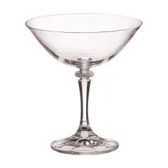 Набор из 6-ти бокалов-блюдец для шампанского Branta, 180 мл, D=13,1, H=14 см, Crystal Bohemia, фото 