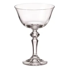 Набор из 6-ти бокалов-блюдец для шампанского Falco, 180 мл, D=10,5, H=15,2 см, Crystal Bohemia, фото 