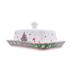 Маслёнка с крышкой Green 17*12*2.6 см, крышка 13.8*8.8*7.4 см, Repast, фото 