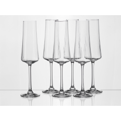 Набор из 6-ти фужеров для шампанского EXCELLENCE Optic 210 мл, Repast, фото 