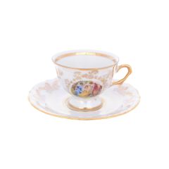 Набор из 6-ти кофейных пар мокко Мадонна, перламутр, серия Мария Тереза, Repast, фото 