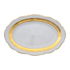 Блюдо овальное  Матовая полоса 33 см, серия Мария Тереза, Repast, фото 
