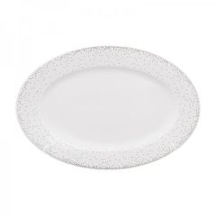 Блюдо овальное плоское Жемчуг 22 см, Repast, фото 