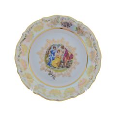 Набор из 6-ти тарелок Мадонна 17 см, перламутр, серия Мария Тереза, Repast, фото 