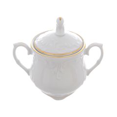 Сахарница Rococo с золотой полосой 250 мл, Repast, фото 