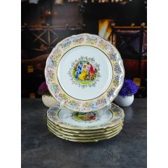 Набор из 6-ти тарелок Мадонна 25 см, перламутр, серия Мария Тереза, Repast, фото 