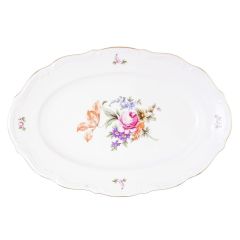 Блюдо овальное 33 см, серия Мейсенский букет, Repast, фото 