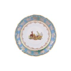 Набор из 6-ти тарелок глубоких Охота зеленая 23 см, серия Мария Тереза, Repast, фото 