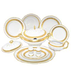 Столовый сервиз на 6 персон Матовая полоса, серия Мария Тереза, 28 предметов, Repast, фото 