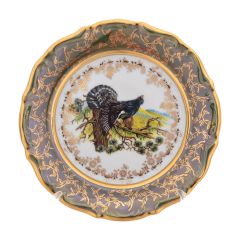 Набор из 6-ти тарелок Охота зеленая 17 см, серия Мария Тереза, Repast, фото 