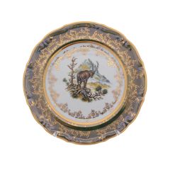 Набор из 6-ти тарелок Охота зеленая 21 см, серия Мария Тереза, Repast, фото 