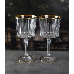 Набор из 2-х бокалов для напитков RCR Timeless 500 мл, золото, Италия, фото 