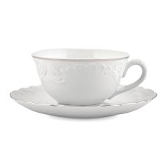 Чашка 220 мл Rococo с золотой полосой, Repast, фото 