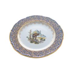 Блюдо круглое Охота зеленая 32 см, серия Мария Тереза, Repast, фото 