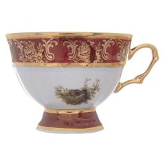 Чашка кофейная Охота красная 100 мл, серия Мария Тереза, Repast, фото 