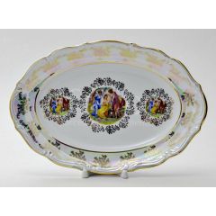 Блюдо овальное Мадонна 22 см, перламутр, серия Мария Тереза, Repast, фото 