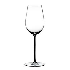 Бокал для вина Riesling/Zinfandel, 395 мл, прозрачный/черный, хрусталь, серия Fatto a Mano, Riedel, фото 