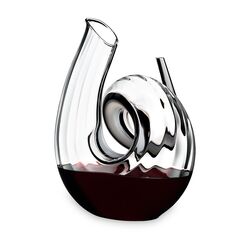 Декантер CURLY FATTO A MANO BLACK/WHITE/BLACK OPTICAL 1.4 л, 26.5 см, Riedel, фото 