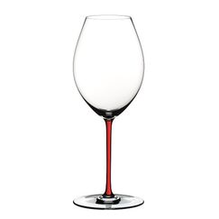 Бокал для красного вина Old World Syrah, 650 мл, прозрачный/красный, хрусталь, серия Fatto a Mano, Riedel, фото 