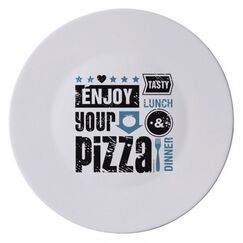 Блюдо для пиццы 33 см, стеклокерамика, серия Pizza&beer, Bormioli Rocco, фото 