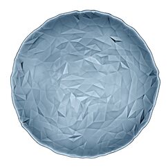 Блюдо голубое 33 см, стекло, серия DIAMOND, Bormioli Rocco, фото 