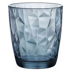 Набор из 6-ти стаканов 390 мл, хрустальное стекло, серия DIAMOND Ocean Blue, Bormioli Rocco, фото 