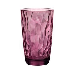 Набор из 6-ти стаканов 470 мл, хрустальное стекло, серия DIAMOND Rock Purple, Bormioli Rocco, фото 